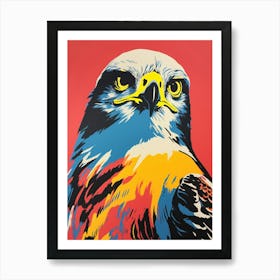 Andy Warhol Style Bird Falcon 7 Art Print