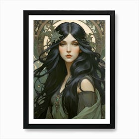 Art Nouveau Girl 12 30x40in 9000x12000px 18 Art Print