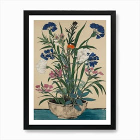 Flowers In A Vase 6 Art Print