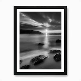 Black And White Sunset 3 Art Print