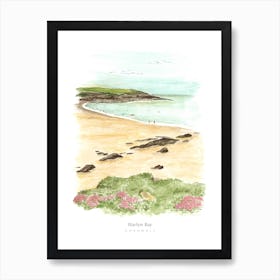 Cornwall Harlyn Bay England Art Print