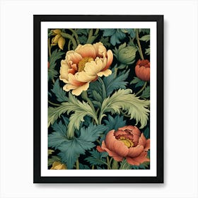 Wallpaper Floral Pattern 10 Art Print