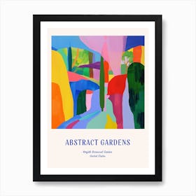 Colourful Gardens Norfolk Botanical Garden Usa 1 Blue Poster Art Print