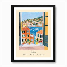 My Happy Place Positano 2 Travel Poster Art Print
