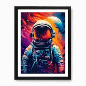 Astronaut Painting Art Print