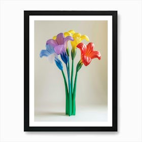 Dreamy Inflatable Flowers Iris 1 Art Print