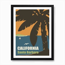 California, Santa Barbara Coast Art Print