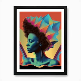 Portrait of a woman, stylish, "Enchanted" Art Print