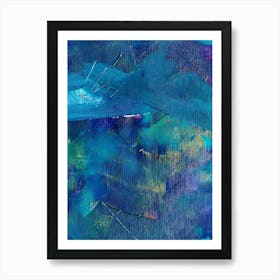 Abstract - Blue Art Print
