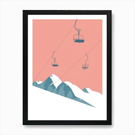 Ski Lift Art Print