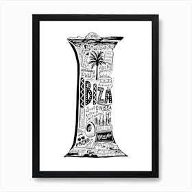 Ibiza Art Print