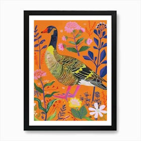 Spring Birds Goose 1 Art Print