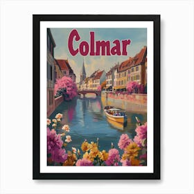 Aihrgdesign A Mid Century Modern Travel Poster For Colmar Sho Beec615a 99f1 4440 9bbe 5ae7fa161e1f 0 Art Print