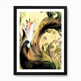 Enchanted Spirit Fox Art Print