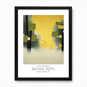 Green Abstract Painting 4 Exhibition Poster Art Print