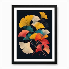 Ginkgo Leaves 41 Art Print