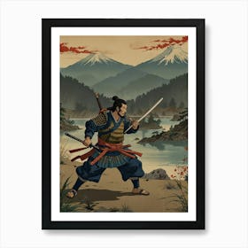 Samurai Warrior Art Print