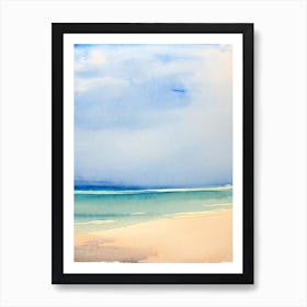 Mirissa Beach 2, Sri Lanka Watercolour Art Print