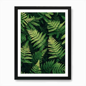 Pattern Poster Marsh Fern 2 Art Print