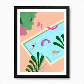 Cut Out Pool View Poster