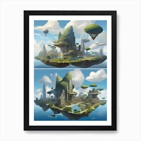 City In The Sky Art Print