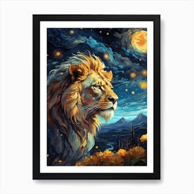 Lion Art Art Print