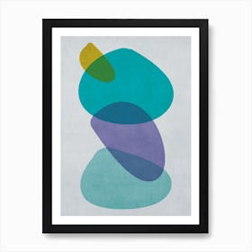 Abstract Blobs 1 Art Print