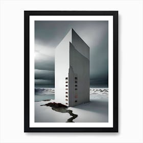 Building In The Snow 2 Art Print