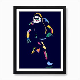 American Football Pop Art 14 Art Print