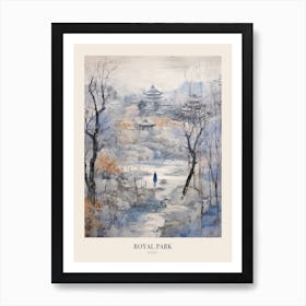 Winter City Park Poster Royal Park Kyoto 4 Art Print