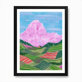 Flower Fields Art Print