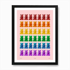 Rainbow Yummy Gay Bear Lgbtq+ Art Print