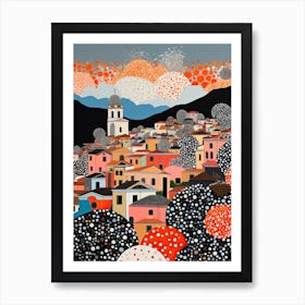 Salerno, Italy, Illustration In The Style Of Pop Art 4 Art Print