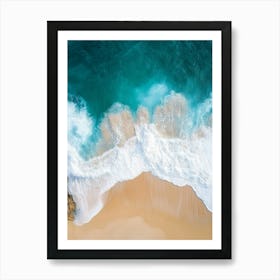 Aerial View Of A Beach 9 Art Print