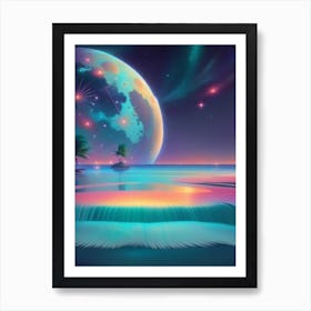 Fantasy Galaxy Ocean 2 Art Print