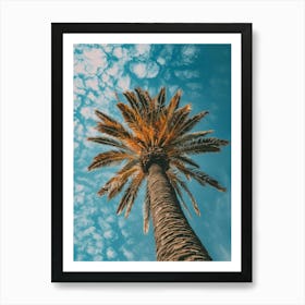 Palm Tree Against Blue Sky 1 Art Print