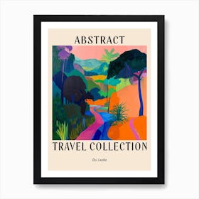 Abstract Travel Collection Poster Sri Lanka 2 Art Print