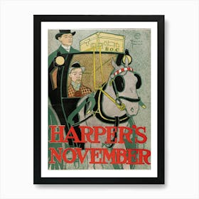 Harper's November, Edward Penfield 2 Art Print