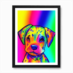 Neon Dalmatian Art Print