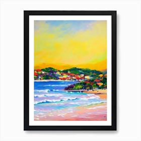 Oludeniz Beach 2, Turkey Bright Abstract Art Print