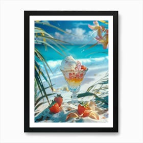 Ice Cream On The Beach 1 Art Print