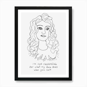 Face Reaction Art Print