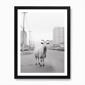 Ulaanbaatar, Mongolia, Black And White Old Photo 1 Art Print