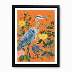 Spring Birds Great Blue Heron 3 Art Print