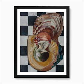 Contemporary Wall Art The Kiss Art Print