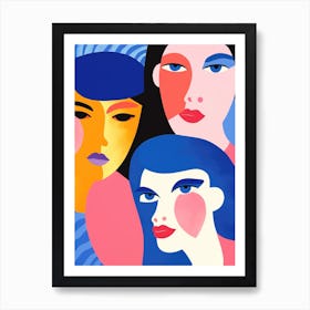 Three Women 1 Art Print