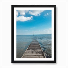 Pier To The Sea Art Print