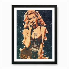 Coca Cola Girl Art Print