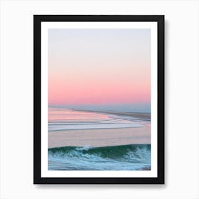 Camber Sands, East Sussex Pink Photography 2 Art Print