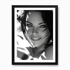 Black And White Portrait Art Print